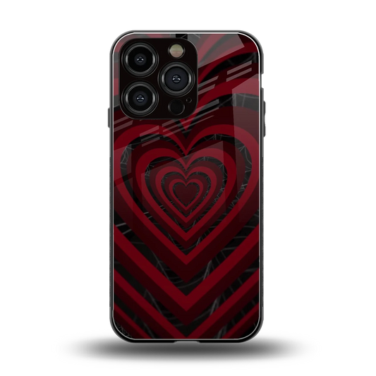 Y2K Hearts X Spider back phone cover | glass case for iphone 16 pro