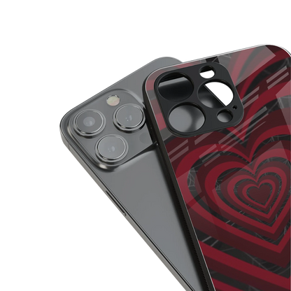 Y2K Hearts X Spider Phone Case for Iphone 16 | Glass Case