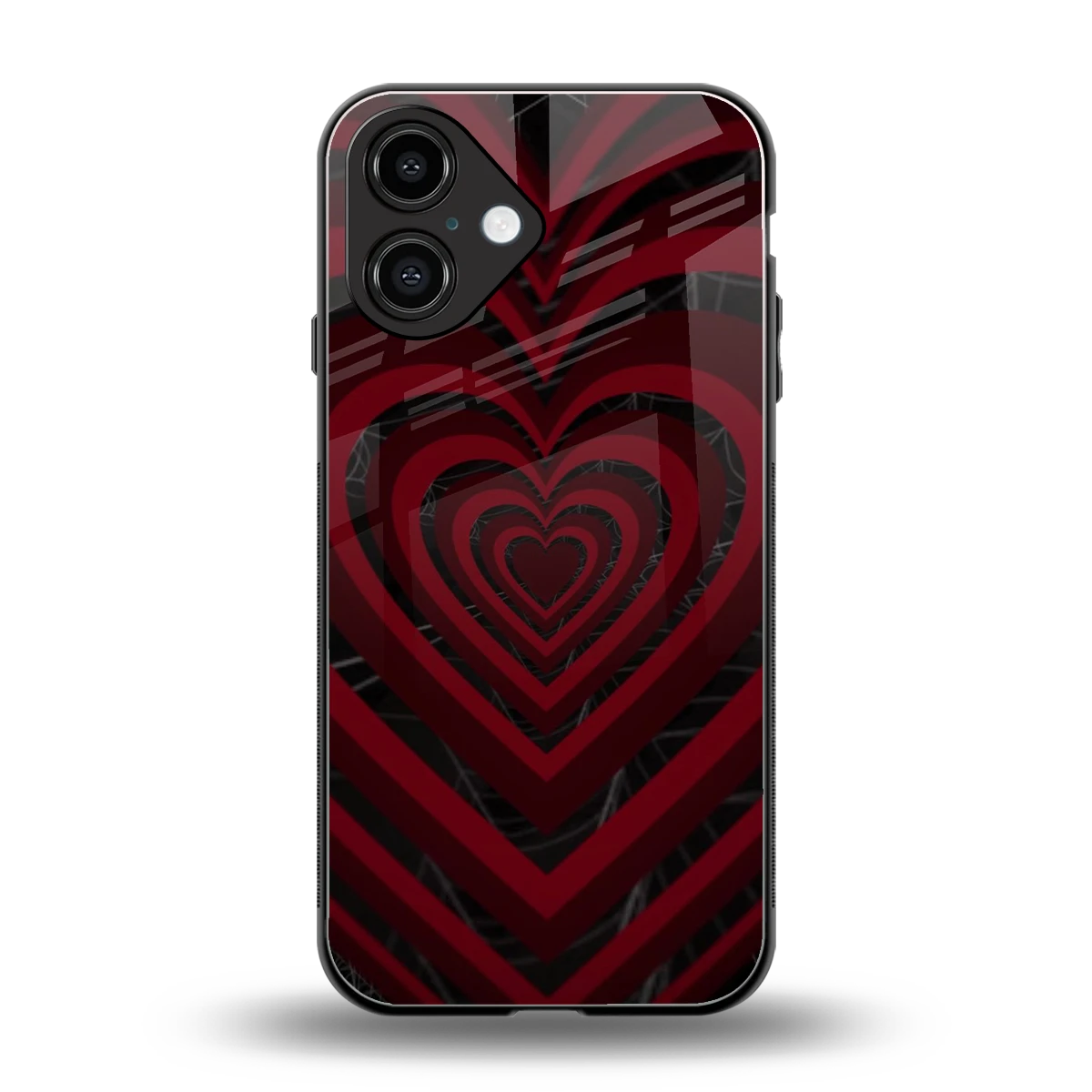 Y2K Hearts X Spider back phone cover | glass case for iphone 16