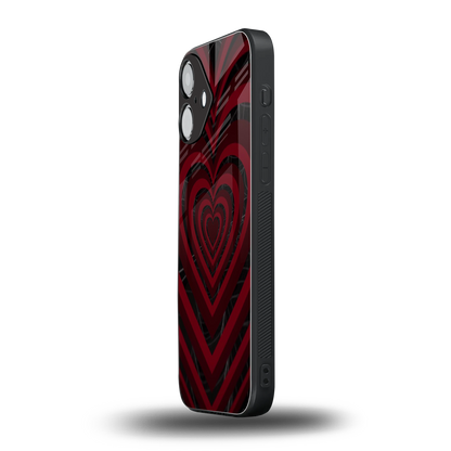 Y2K Hearts X Spider Phone Case for Iphone 16 | Glass Case