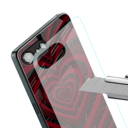 Y2K Hearts X Spider stylish phone case for iphone 16e | glossy glass and slim fit