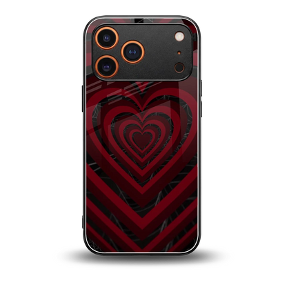 Y2K Hearts X Spider back phone cover | glass case for iphone 17 pro