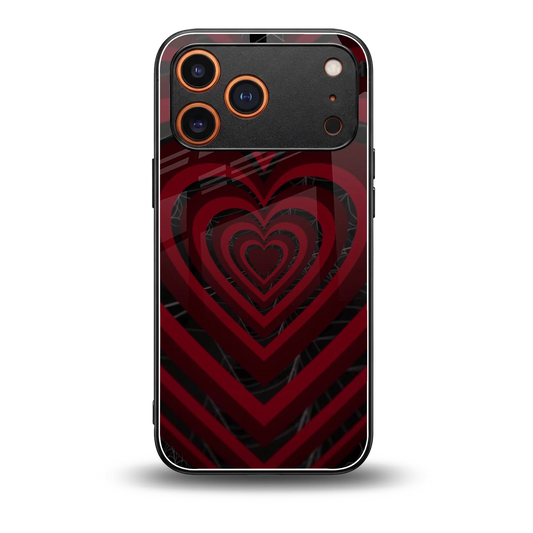 Y2K Hearts X Spider back phone cover | glass case for iphone 17 pro