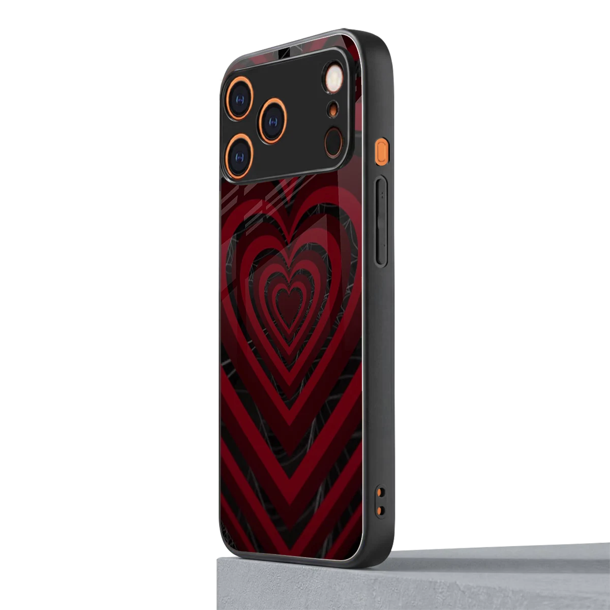 Y2K Hearts X Spider iphone 17 pro mobile cover | shockproof glass phone case