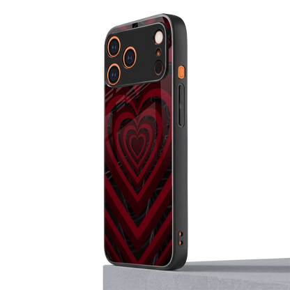 Y2K Hearts X Spider iphone 17 pro mobile cover | shockproof glass phone case