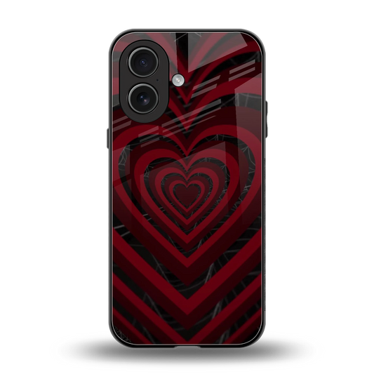 Y2K Hearts X Spider back phone cover | glass case for iphone 17