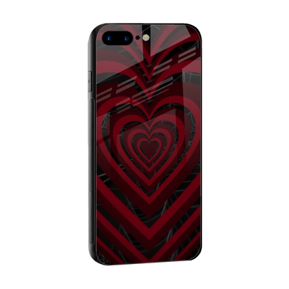 Y2K Hearts X Spider sleek iphone 7 plus cover with tempered glass back and TPU edges