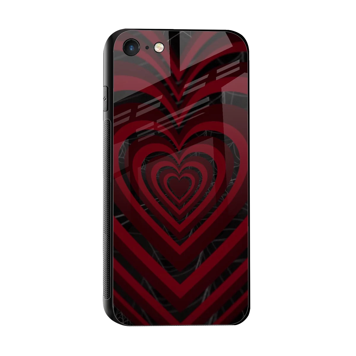 Y2K Hearts X Spider sleek iphone 7 cover with tempered glass back and TPU edges