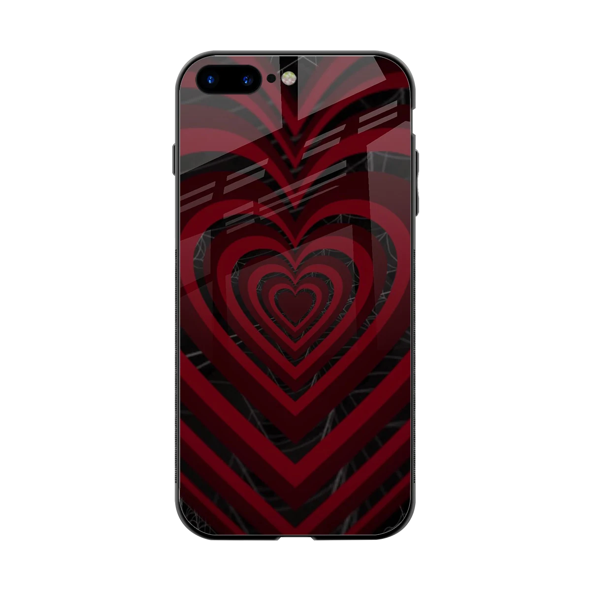 Y2K Hearts X Spider back phone cover | glass case for iphone 7 plus