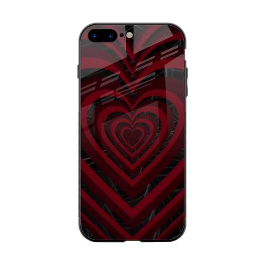 Y2K Hearts X Spider back phone cover | glass case for iphone 7 plus