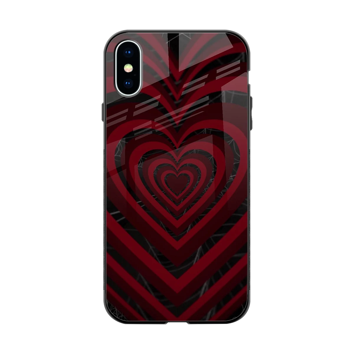 Y2K Hearts X Spider back phone cover | glass case for iphone xs