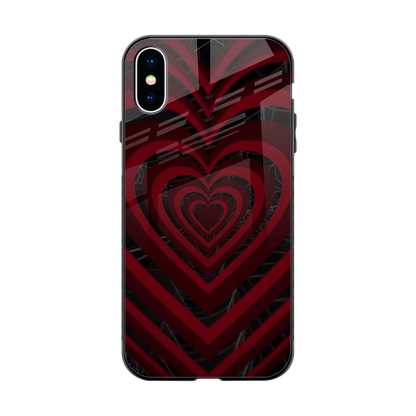Y2K Hearts X Spider back phone cover | glass case for iphone xs