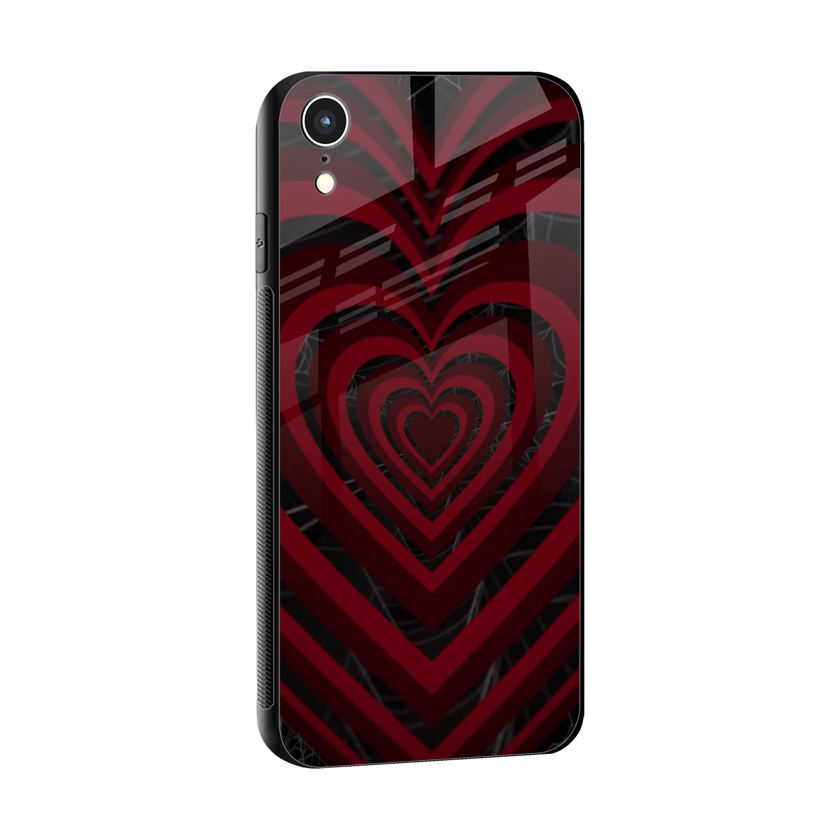 Y2K Hearts X Spider sleek iphone xr cover with tempered glass back and TPU edges