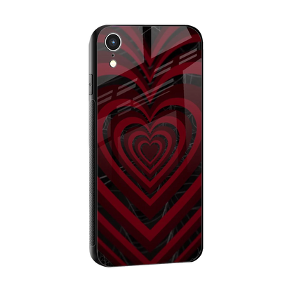 Y2K Hearts X Spider sleek iphone xr cover with tempered glass back and TPU edges