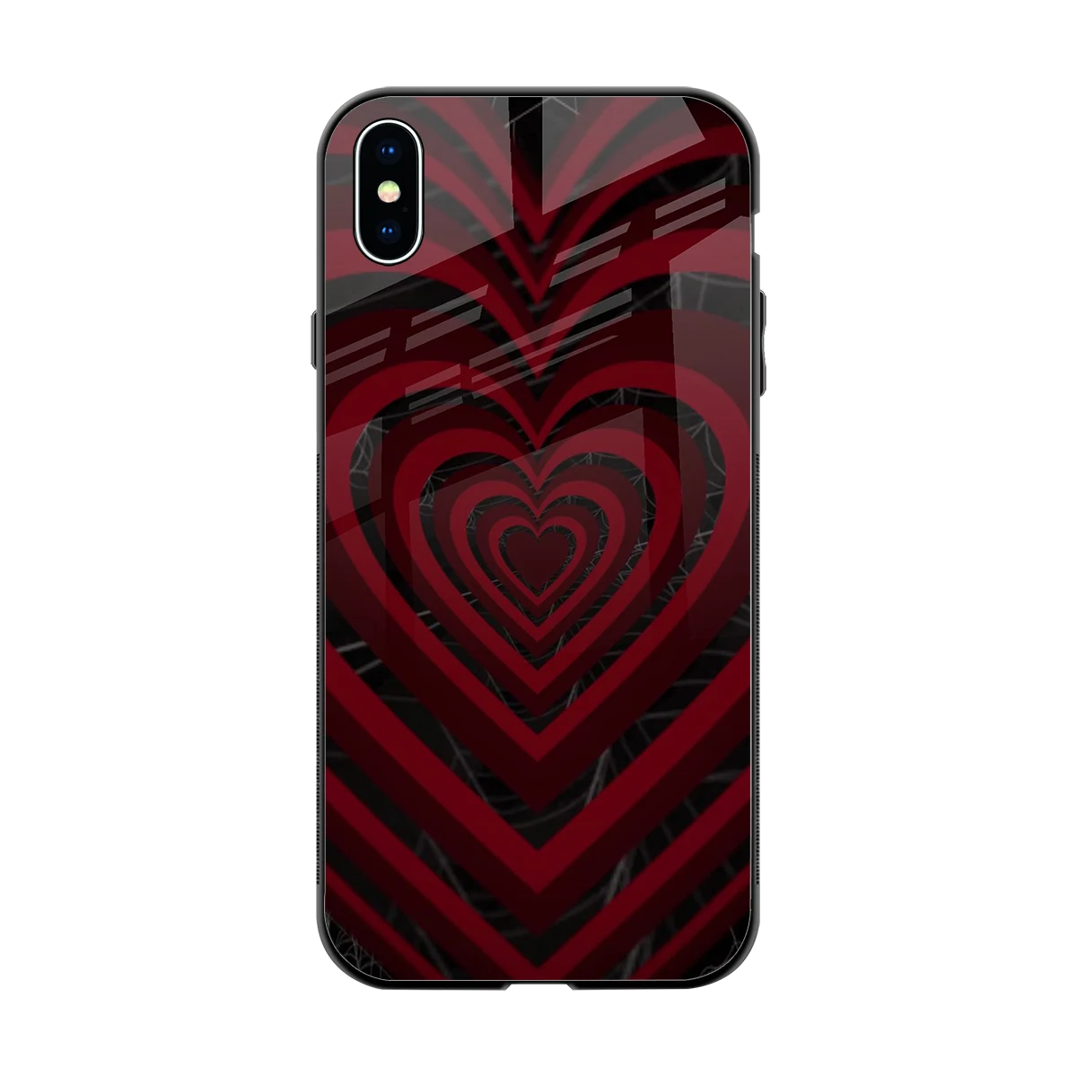 Y2K Hearts X Spider back phone cover | glass case for iphone xs max