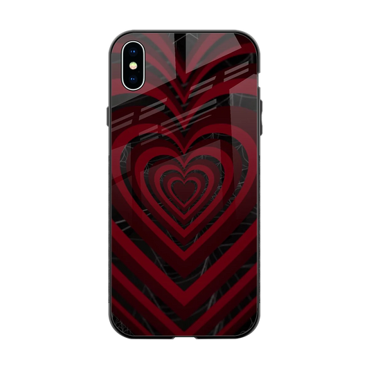 Y2K Hearts X Spider back phone cover | glass case for iphone xs max