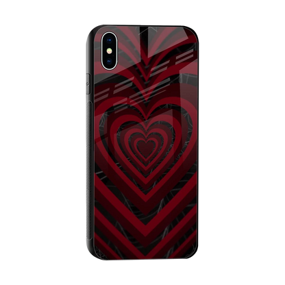 Y2K Hearts X Spider sleek iphone xs max cover with tempered glass back and TPU edges