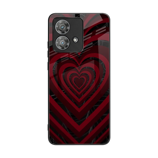 Y2K Hearts X Spider back phone cover | glass case for motorola edge 40 neo 5g