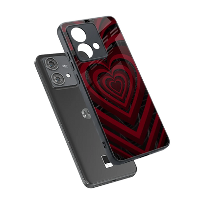 Y2K Hearts X Spider sleek motorola edge 40 neo 5g cover with tempered glass back and TPU edges