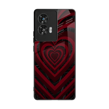 Y2K Hearts X Spider back phone cover | glass case for motorola edge 50 fusion