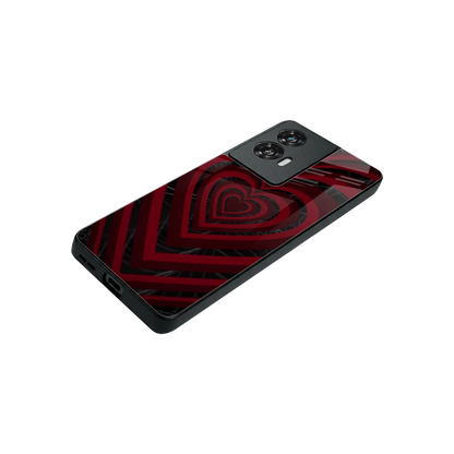 Y2K Hearts X Spider stylish phone case for motorola edge 50 fusion | glossy glass and slim fit