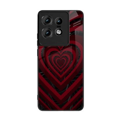 Y2K Hearts X Spider back phone cover | glass case for motorola edge 50 pro