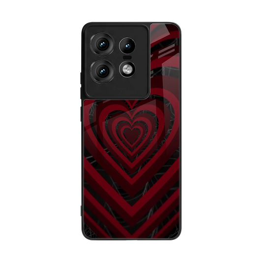 Y2K Hearts X Spider back phone cover | glass case for motorola edge 50 pro