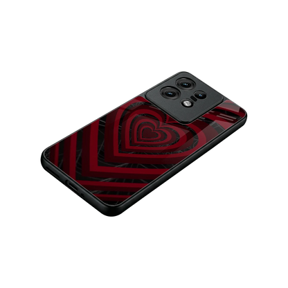 Y2K Hearts X Spider stylish phone case for motorola edge 50 pro | glossy glass and slim fit