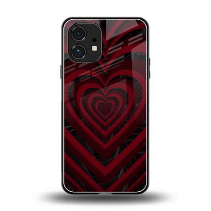 Y2K Hearts X Spider back phone cover | glass case for nothing phone 1