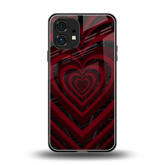 Y2K Hearts X Spider back phone cover | glass case for nothing phone 1