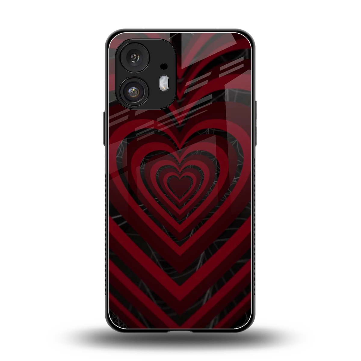 Y2K Hearts X Spider back phone cover | glass case for nothing phone 2
