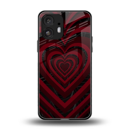 Y2K Hearts X Spider back phone cover | glass case for nothing phone 2