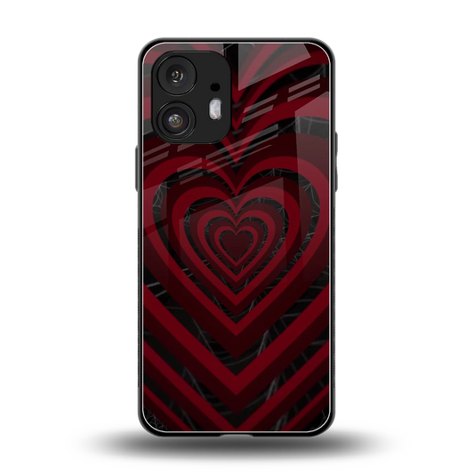 Y2K Hearts X Spider back phone cover | glass case for nothing phone 2
