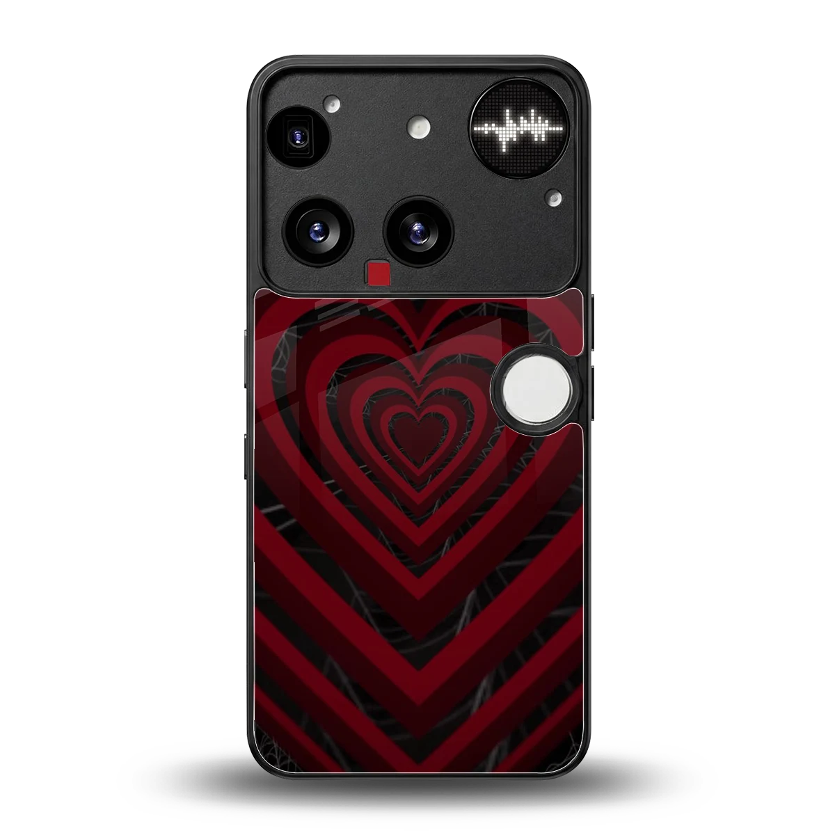 Y2K Hearts X Spider back phone cover | glass case for nothing phone 3