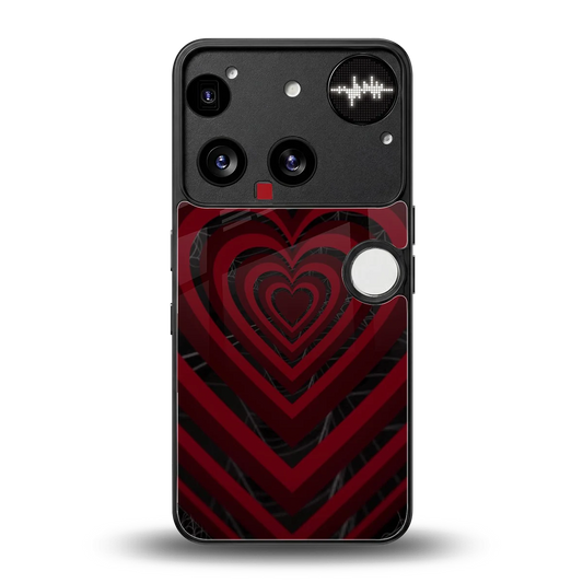 Y2K Hearts X Spider back phone cover | glass case for nothing phone 3