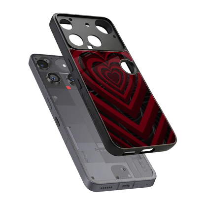Y2K Hearts X Spider sleek nothing phone 3 cover with tempered glass back and TPU edges