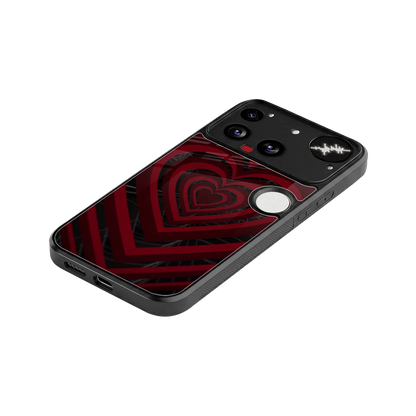Y2K Hearts X Spider stylish phone case for nothing phone 3 | glossy glass and slim fit