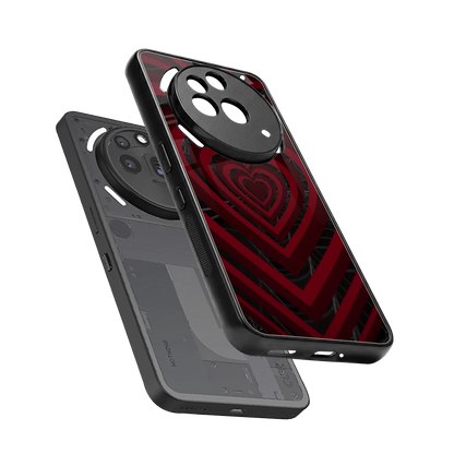 Y2K Hearts X Spider sleek nothing phone 3a pro cover with tempered glass back and TPU edges