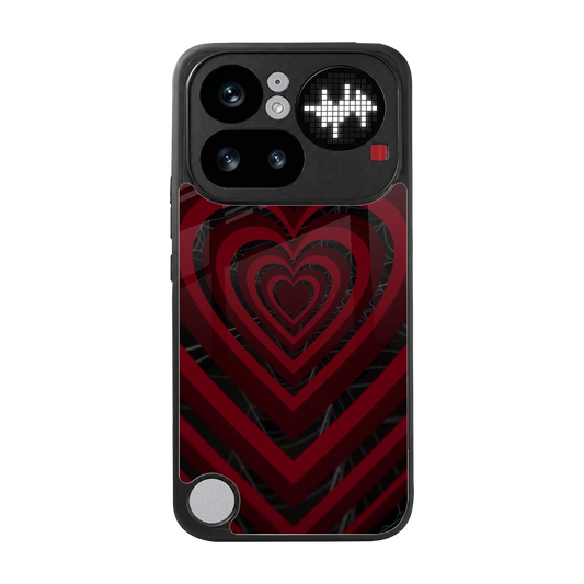Y2K Hearts X Spider back phone cover | glass case for nothing phone 4a pro