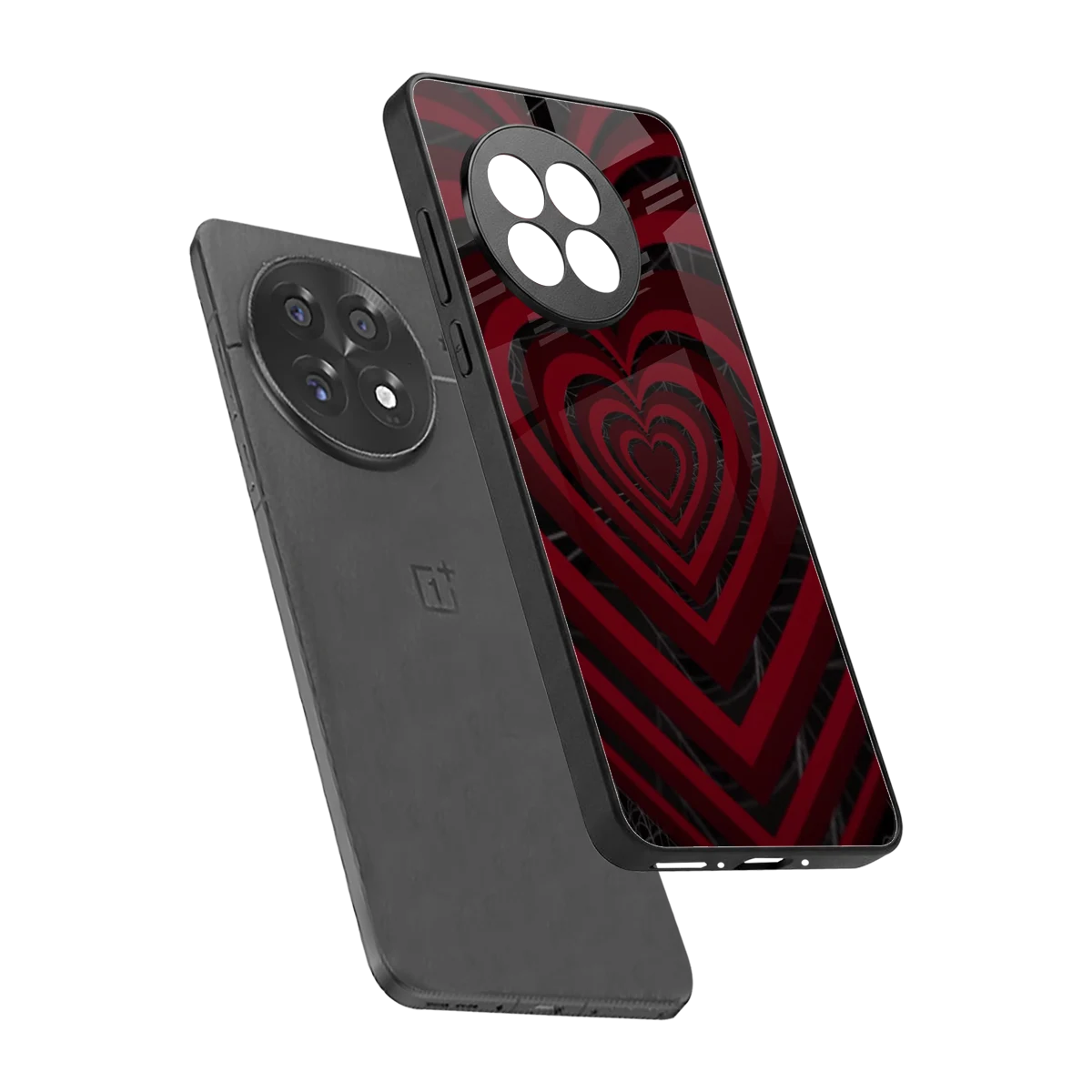 Y2K Hearts X Spider sleek oneplus 13r cover with tempered glass back and TPU edges