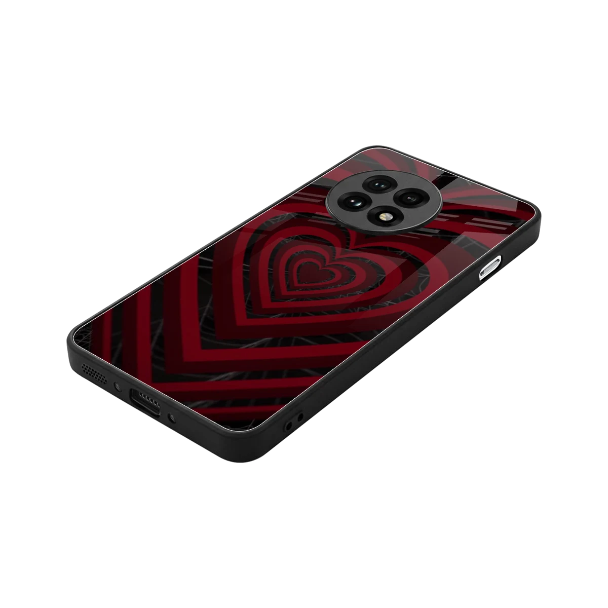 Y2K Hearts X Spider stylish phone case for oneplus 13r | glossy glass and slim fit