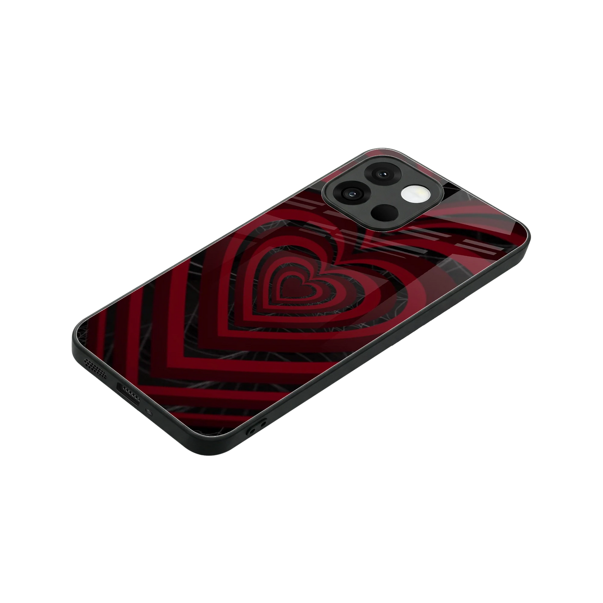 Y2K Hearts X Spider stylish phone case for oneplus 13s | glossy glass and slim fit