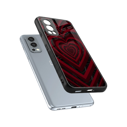 Y2K Hearts X Spider sleek oneplus nord 2 cover with tempered glass back and TPU edges