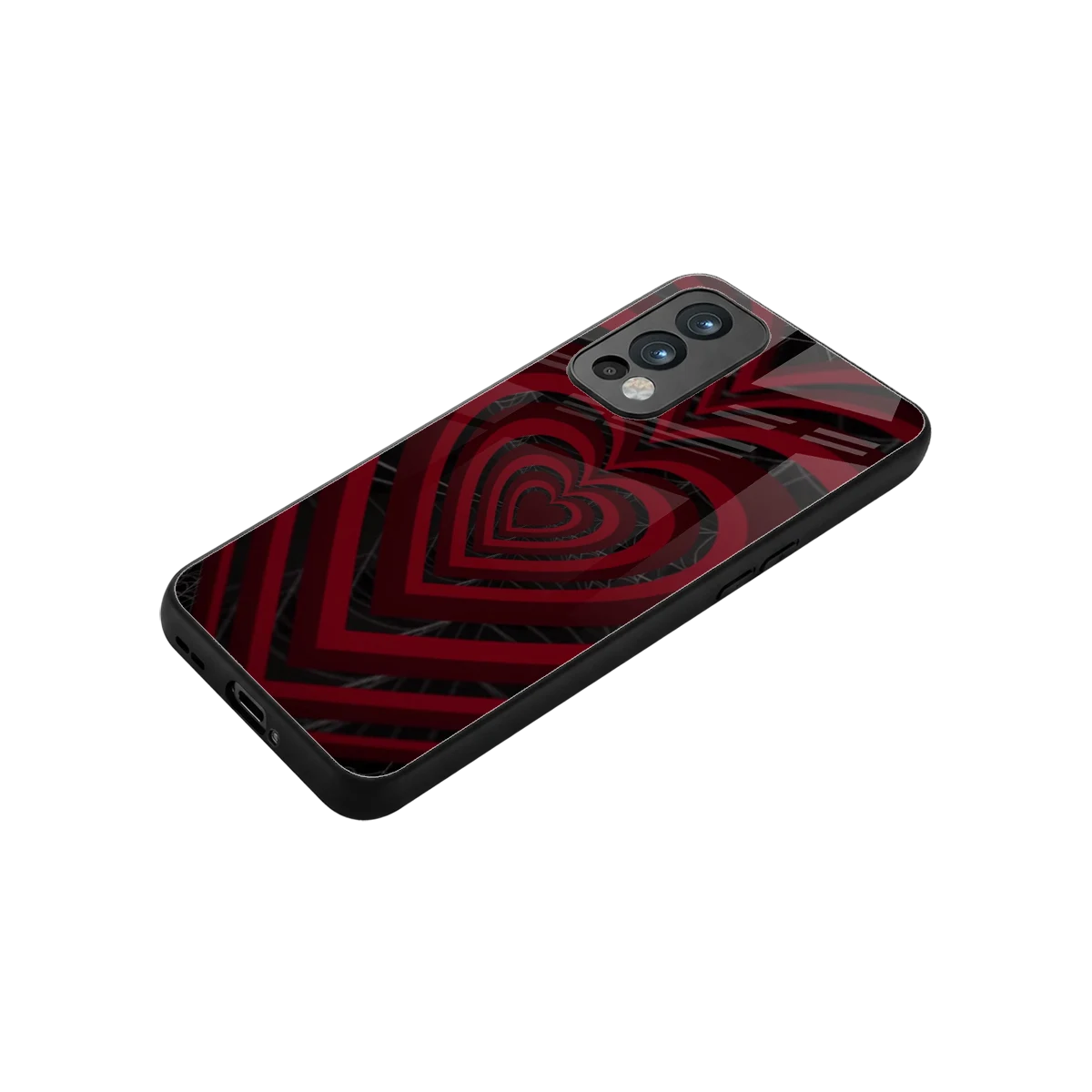 Y2K Hearts X Spider stylish phone case for oneplus nord 2 | glossy glass and slim fit