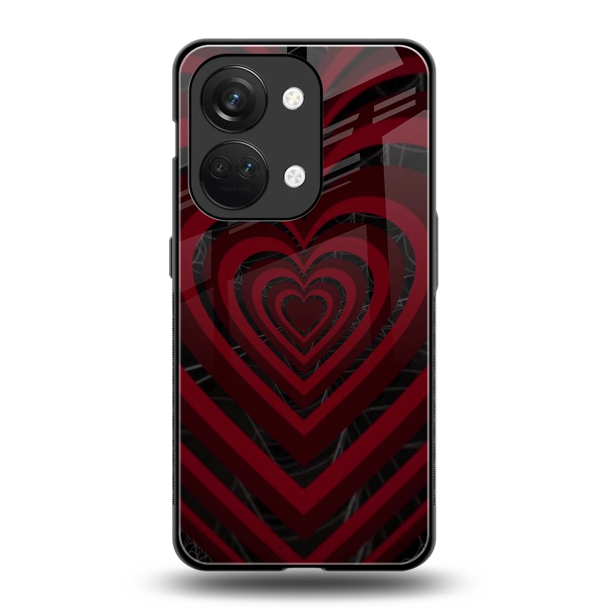 Y2K Hearts X Spider back phone cover | glass case for oneplus nord 3