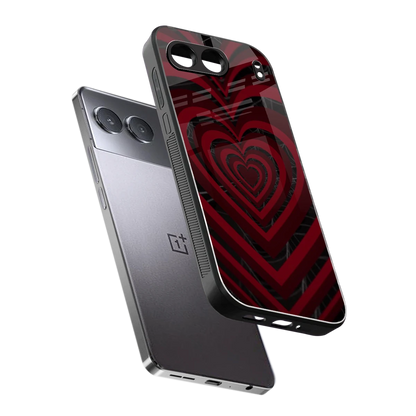 Y2K Hearts X Spider sleek oneplus nord 4 cover with tempered glass back and TPU edges