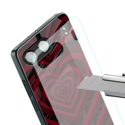 Y2K Hearts X Spider stylish phone case for oneplus nord 4 | glossy glass and slim fit