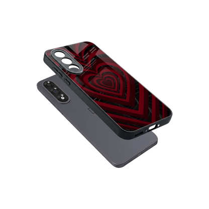 Y2K Hearts X Spider sleek oneplus nord 5 cover with tempered glass back and TPU edges