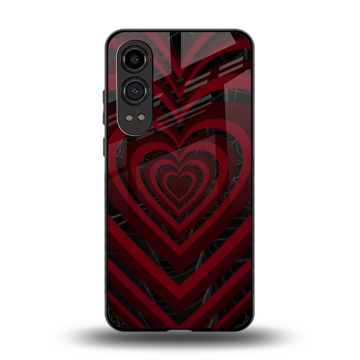Y2K Hearts X Spider back phone cover | glass case for oneplus nord ce 4 lite