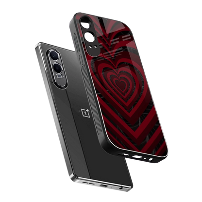 Y2K Hearts X Spider sleek oneplus nord ce 4 lite cover with tempered glass back and TPU edges